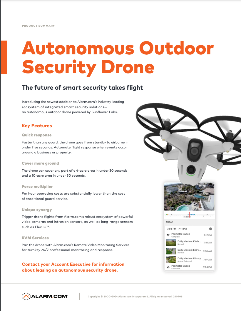 Alarm.com Outdoor Security Drone